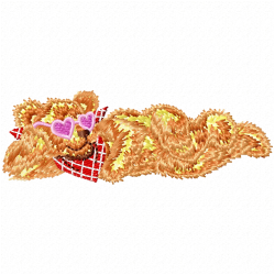 Teddy Embroidery Design 3